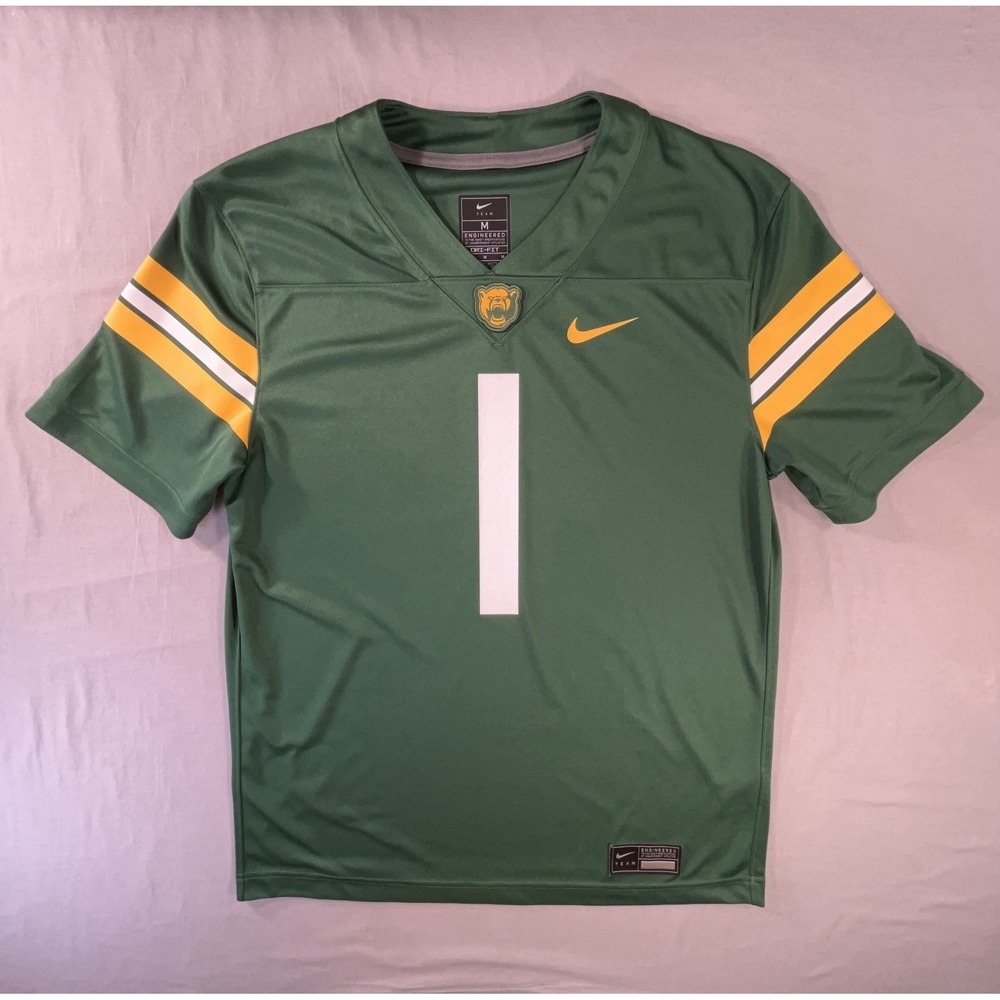Nike Baylor Bears #1 Green Untouchable Replica Football Jersey Men's Medium